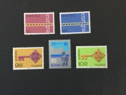 1968 CEPT-Europe  Michel 417- 418 + 451-452 + 484  **) - Nuevos