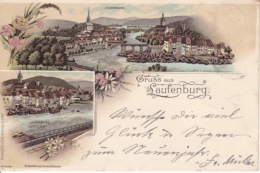 Laufenburg, Gruss Aus - Farbige Litho - Laufenburg Untere Teil, Gesamtansicht - Laufenburg 