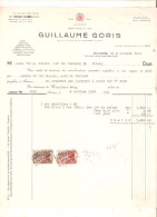 Facture - SPRL  GUILLAUME GORIS - Anvers - 1950 - Levensmiddelen