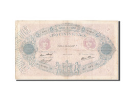 Billet, France, 500 Francs, 500 F 1888-1940 ''Bleu Et Rose'', 1937, 1937-08-26 - 500 F 1888-1940 ''Bleu Et Rose''