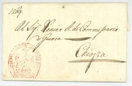 Royaume D'ITALIE - 1807 Venezia Venesia Chiozza Chioggia - Lettre Militaire - Armeestempel (vor 1900)