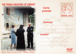 MONASTERY, VORONET MONASTERY, PC STATIONERY, ENTIER POSTAL, 2004, ROMANIA - Abbeys & Monasteries