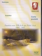 ARCTIC EXPEDITION, FRAM SHIP, FRIDTJOF NANSEN, PC STATIONERY, ENTIER POSTAL, 2003, ROMANIA - Arctic Expeditions