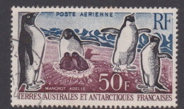 French Southern And Antarctic Territory SG 34 1963 50F Adelie Penguins Used - Oblitérés