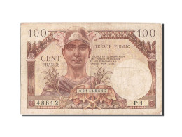 France, 100 Francs, 1955-1963 Treasury, 1955, P.1, TB+, KM:M11a - 1955-1963 Trésor Public