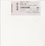 BILLET ENTREE: CONCERT   MICHEL LEEB  - LYON 1999 - Biglietti D'ingresso