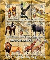 GUINEE-BISSAU Ft E1 ** MNH Albert SCHWEITZER NOBEL Peace Lion Singe Guépard Buffle Girafe Faune ... - Albert Schweitzer