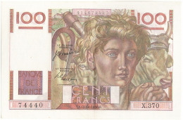 Billet, France, 100 Francs, 100 F 1945-1954 ''Jeune Paysan'', 1950, 1950-10-12 - 100 F 1945-1954 ''Jeune Paysan''