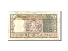 Billet, India, 5 Rupees, Undated, Undated, KM:55, TB - Inde