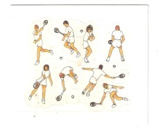 10 Mini  Stickers / Autocollant TENNIS Nederlandse Sport SPORTENSPEL, Années 70, TB - Sonstige & Ohne Zuordnung