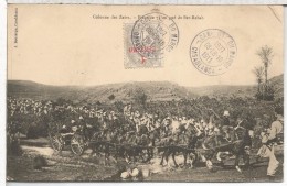 FRANCIA MARRUECOS TP CON MAT CAMPAGNE DE MAROC CASABLANCA 1907 1911 GUERRA DE MARRUECOS - Storia Postale