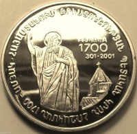 @Y@   Nagorno-Karabakh Armenia 1000 Dram 2004 Silver Coin."1700 Years Of Christianity"     Proof - Nagorno-Karabakh