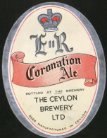 Coronation Ale (The Ceylon Brewery, Ceylon), Beer Label From 60`s. - Beer