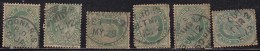 6 Railway Postmark / Cancellations On Edward , British India Used - 1902-11 King Edward VII