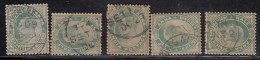 5 Railway Postmark / Cancellations On Edward , British India Used - 1902-11 King Edward VII