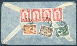 1934 , PERÚ , SOBRE CIRCULADO ENTRE LIMA Y CHEMNITZ , CORREO AÉREO - Peru