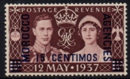 Morocco Agencies - 1937 Coronation 15c Spanish Currency (**) # SG 164 - Postämter In Marokko/Tanger (...-1958)