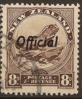 NZ 1936 8d Tuatara Official SG O128 U #UK218 - Dienstzegels