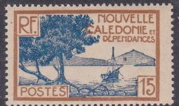New Caledonia SG 143 1928 Definitives 15c Blue And Brown MNH - Ungebraucht