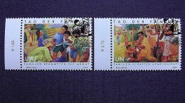 UNO-Wien 465/6 Oo/ESST, Internationaler Tag Der Familie - Used Stamps