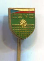 VOLLEYBALL Pallavolo - Federation CZECHOSLOVAKIA, Vintage Pin Badge - Volleyball