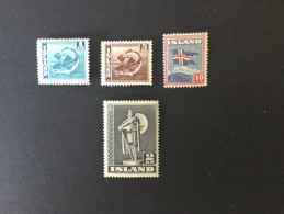 1939 Flag,fish,Karlsefni  Michel 208*),210 *),,212 *),214 *) - Nuevos