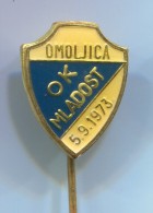 VOLLEYBALL Pallavolo - Club MLADOST, Omoljica Serbia, Vintage Pin Badge, Enamel - Volleyball