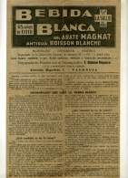 - BEBIDA BLANCA . PROSPECTUS  DOUBLE FACE . LABORATORIO G. GUZMAN . VALENCIA . - Spanien