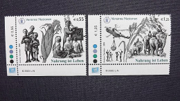 UNO-Wien 453/4 Oo(ESST, Nahrung Ist Leben - Used Stamps