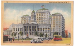 Borough Hall, Brooklyn, New York, Unused Linen Postcard [17520] - Brooklyn