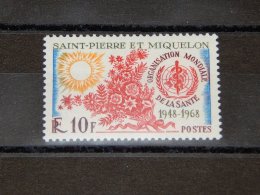 St.Pierre & Miquelon - 1968 World Health Organization MNH__(TH-15602) - Nuevos