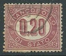 1875 REGNO USATO SERVIZIO DI STATO 20 CENT - U29-9 - Dienstzegels