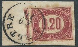 1875 REGNO USATO SERVIZIO DI STATO 20 CENT - U30-10 - Officials