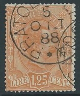 1884-86 REGNO USATO PACCHI POSTALI 1,25 LIRE - U31 - Paketmarken