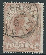 1884-86 REGNO USATO PACCHI POSTALI 50 CENT - U32-10 - Postal Parcels