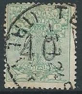 1924 REGNO USATO SEGNATASSE PER VAGLIA 40 CENT - U30-8 - Vaglia Postale