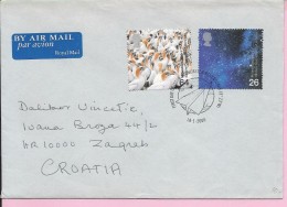Letter - Stamp Millennium / Postmark Muncaster Ravenglass, 18.1.2000., Great Britain, Air Mail / Par Avion - Non Classés