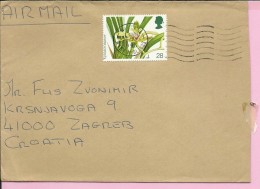 Letter - Stamp Cymbidium Iowianum, 1993., Great Britain - Non Classés