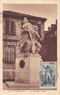 CARTE MAXIMUM  FRANCE  ROUGET DE L'ISLE  STRASBOURG  "MARSEILLAISE"  1938 - Révolution Française