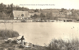 78CERNAY LA VILLE ETANG DU GRAND MOULIN ON LAVE LE LINGE MAIS ON Y PECHE AUSSI - Cernay-la-Ville