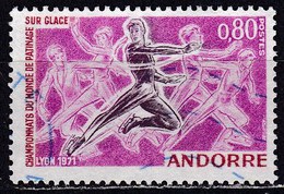 Andorra, 1971 - 80c Ice Skating - Nr.202 Usato° - Usados