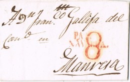 17941. Carta Entera  Pre Filatelica PAMPLONA (Navarra) 1832 - ...-1850 Prefilatelia