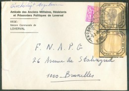 Lettre Affranchie à 9 Fr. Obl. Sc KNOKKE-HEYST Du 5-3-1980 Vers Bruxelles + Etiquettes De Réparation De L´Admnistration - Lettres Accidentées