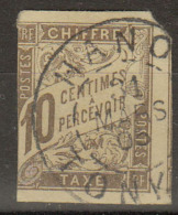 #100# COLONIES GENERALES TAXE N° 19 Oblitéré Hanoi (Tonkin) - Taxe