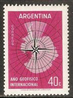 Argentina 1958 Mi# 684 ** MNH - International Geophysical Year / Map Of Antarctica - Ungebraucht