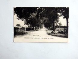 Carte Postale Ancienne : VILLEFAGNAN : L´ Avenue De La Gare, Moulin - Villefagnan