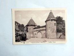 Carte Postale Ancienne : VILLEFAGNAN : Vieilles Tours - Villefagnan