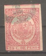 Fiscal De   Cuba 1893 - Kuba (1874-1898)