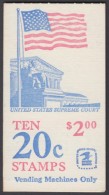 !a! USA Sc# 1896b MNH BOOKLET(10) - Flag Over Supreme Court - 1981-...