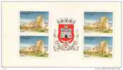 Portugal 1986 Fortresses And Castles, Castle Of Belmonto, Castello Branco, Mi 1699, Booklet Of Four, MNH(**) - Cuadernillos